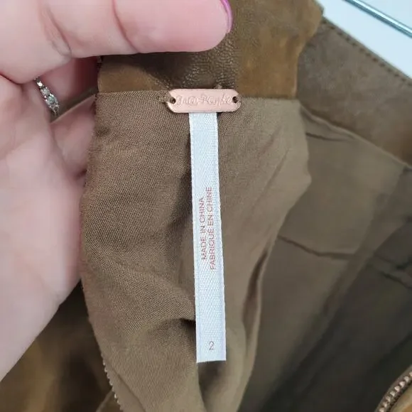 Free People Modern Femme Retro Y2k Vibe Boho Chic Brown Vegan Suede Mini Skirt 2 - Picture 4 of 7